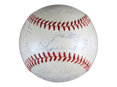 Late 1930's Yankees Signed Baseball w/ Gehrig