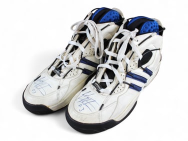 John Starks Signed Adidas Shoes JSA