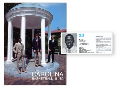 1981-82 UNC Tar Heels Yearbook w/ Jordan