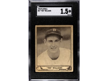 1940 Playball #27 Ted Williams SGC 1.5