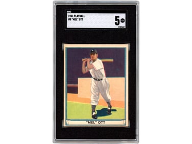 1941 Playball #8 Mel Ott SGC 5