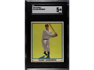 1941 Playball #18 Hank Greenberg SGC 5