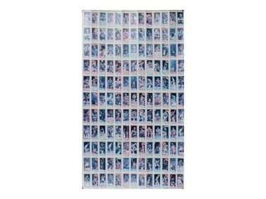 1980 Topps Basketball Uncut Sheet w/Bird & Magic