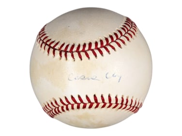 Cassius Clay Single Signed Baseball, JSA