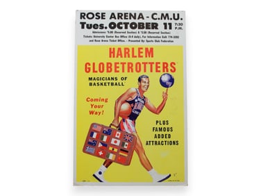 Harlem Globetrotters Advertising Poster