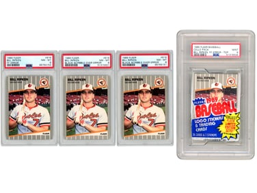 1989 Fleer Bill Ripken FF Error/Scribble Lot, PSA