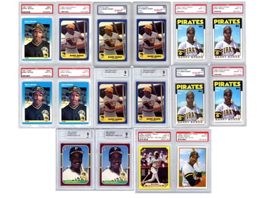 (16) Barry Bonds Graded Cards & 700th HR Ticket