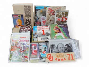 1970s Oklahoma Sooners Lot, Tickets, Programs, Etc.