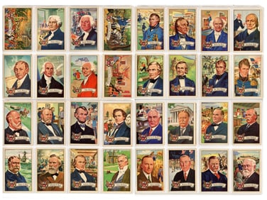 1956 Topps U.S. Presidents Card Set