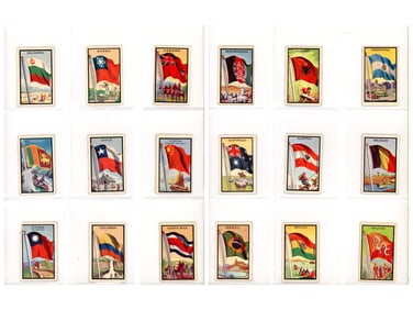1963 Topps Midgee Flags of the World Complete Set