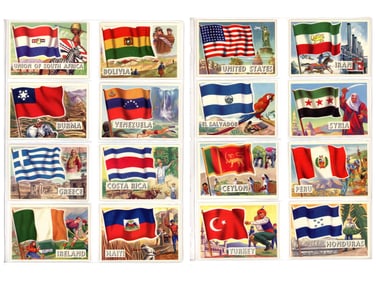 1956 Topps Flags of the World Complete Set