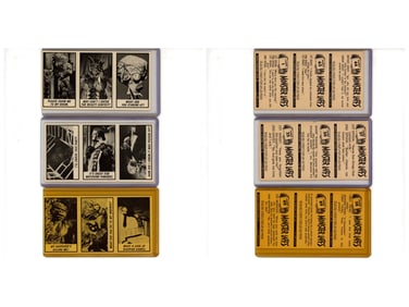 Monster Laffs Strips of Three Cards