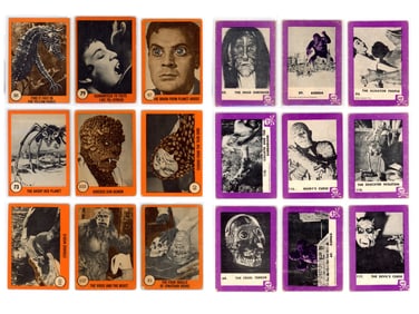 Non Sport 1960's Horror Card Lot