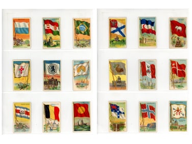 1910 T59 Flags Set (197/200) + (250) Extras