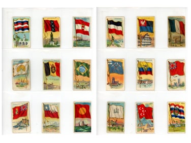 (330) 1910 T59 Flags of the World Cards