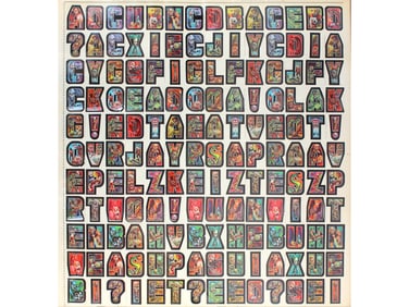 1967 Topps Nutty Initials Stickers Uncut Sheet