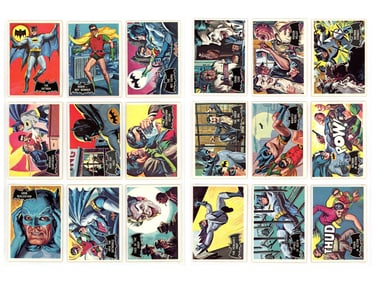 1966 Topps Batman Black Bat Complete Card Set