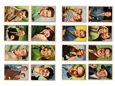 1953 & 1954 Bowman Television & Radio Stars of NBC