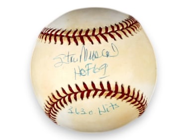Stan Musial Signed & Inscribed Baseball