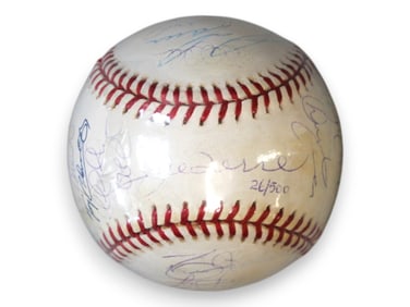 2000 New York Yankees Signed Baseball