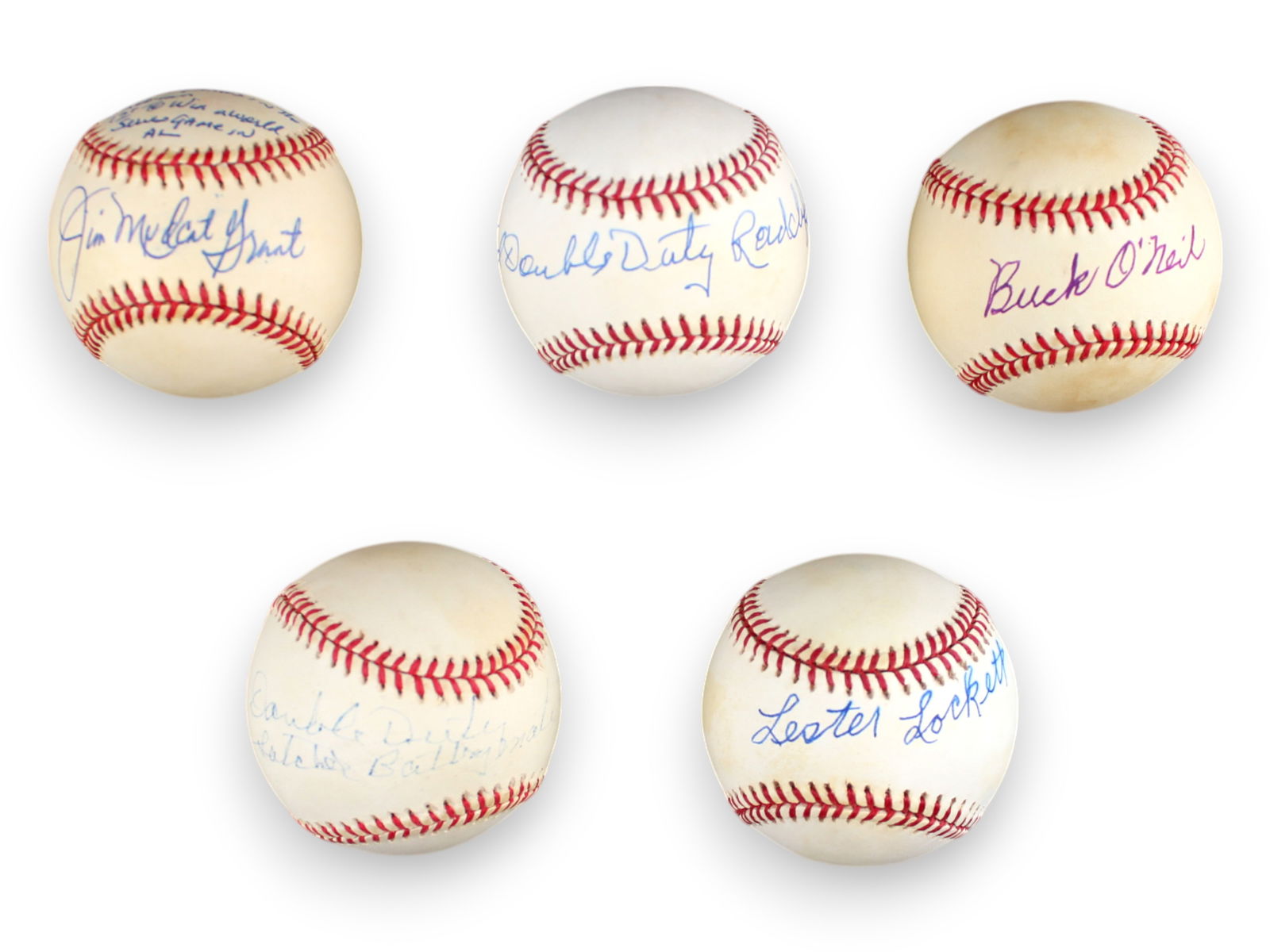 (5) Negro League & Related Signed Balls (1 of 1)