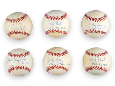 (11) Signed Baseballs w/ MVP Inscriptions