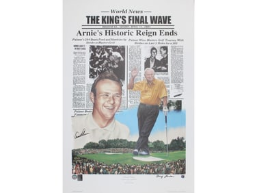 Arnold Palmer Signed Golf Print by Doug London