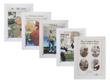 Jack Nicklaus Set of 4 Signed Lithographs