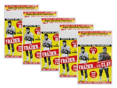 (5) Ali vs. Frazier, Closed Circuit Fight Posters
