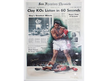 Muhammad Ali Signed Giclee by Broome/London
