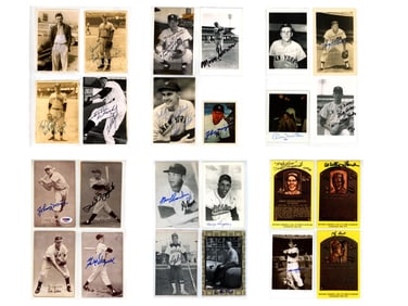 Binder of 450+ Autographs 1950's Yankees & More