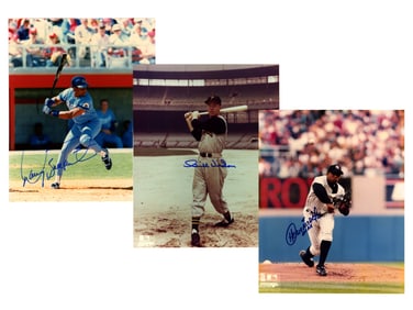 Baseball Autographed Photo Lot