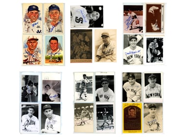 1940's New York Yankee & others. Autograph Lot