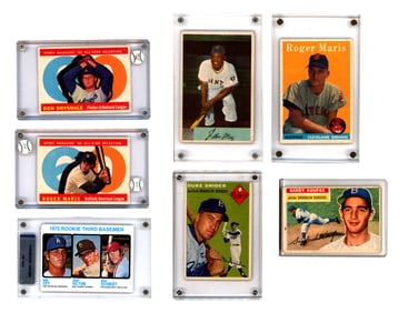 Lot of (7) Baseball Star Cards