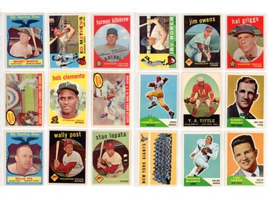 (100+) 1950s Baseball & Football Cards