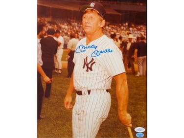 Mickey Mantle Signed 11x14 Photo - JSA