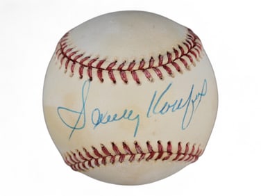 Sandy Koufax Signed NL Baseball - Beckett