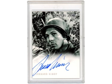 2000 Twilight Zone Leonard Nimoy Signed Card