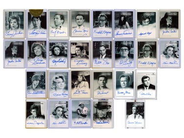 Lot of (27) Twilight Zone Autographed Cards