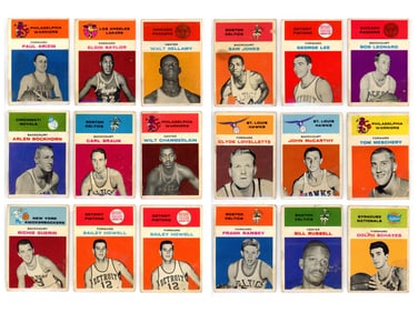 1961 Fleer Basketball Partial Set (33 Cards)