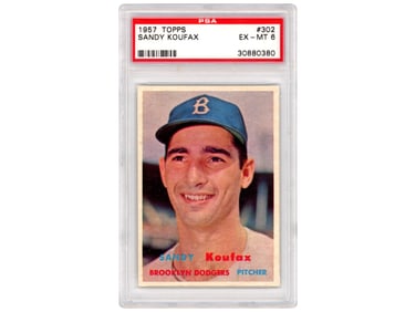 1957 Topps #302 Sandy Koufax PSA 6