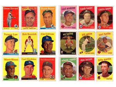 1958-1959 Topps Baseball Card Lot