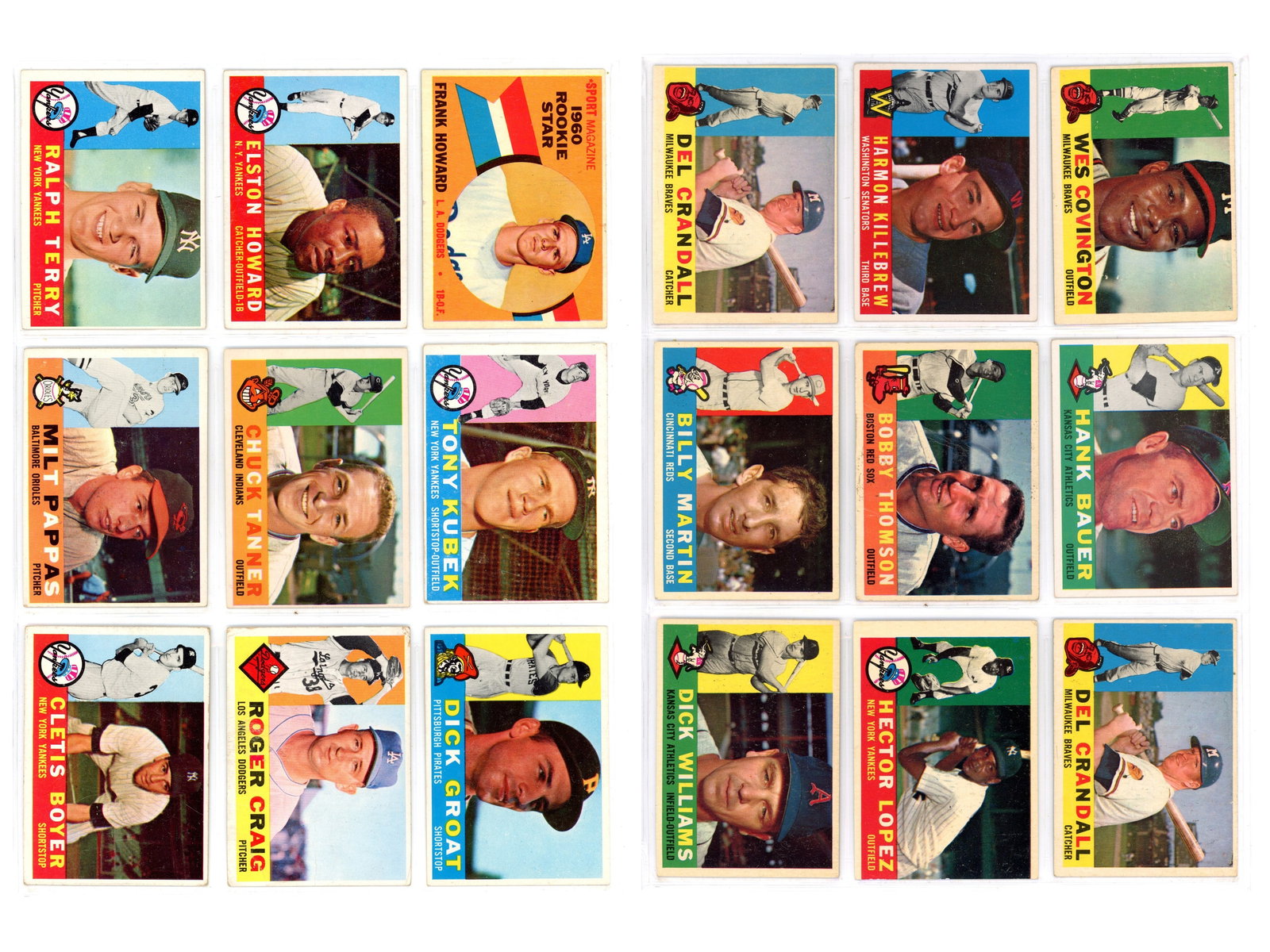 1960-1962 Topps Baseball Card Lot (1 of 6)