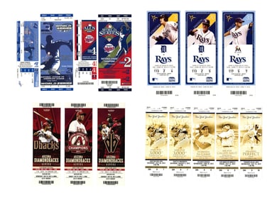 (50) Baseball Ticket Stubs incl. WS & LCS