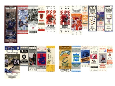 (400+) NFL Ticket Stubs, 1980s-2000s