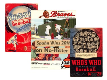 Sports Publication Lot incl. 1940s-1980s Guides