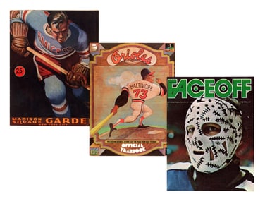 (30+) Sports Publications incl. Signed Hockey Prog
