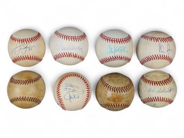 (8) Baseballs incl. Nolan Ryan & 1950 White Sox