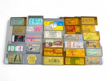(160) College Football Ticket Stubs, 1940s-80s
