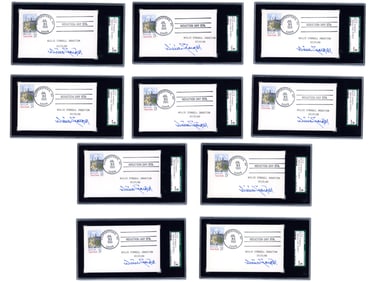 (10) Willie Stargell Signed Induction Day Cards